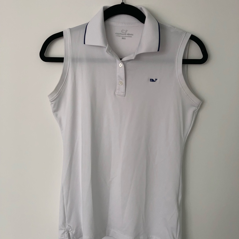 Vineyard Vines dri-fit fabric sleeveless polo